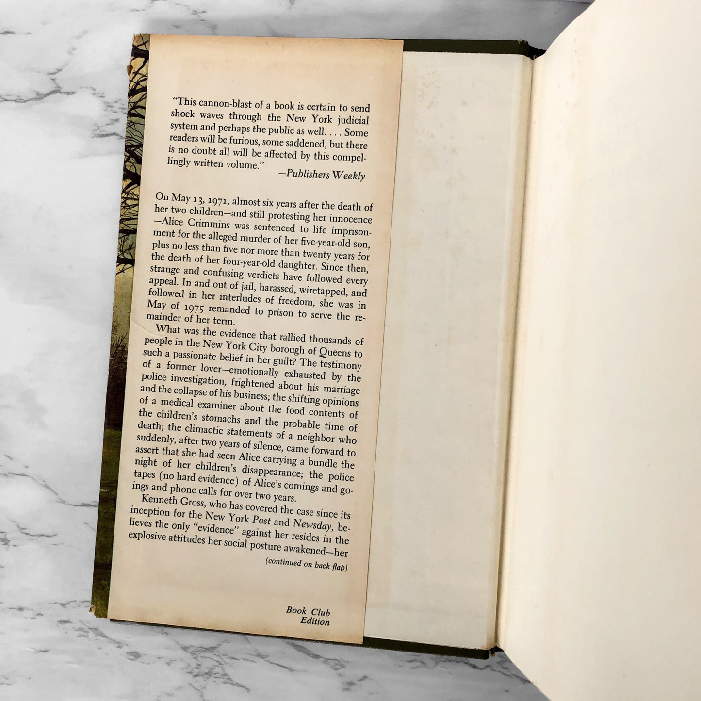 The Alice Crimmins Case by Kenneth Gross [BOOK CLUB EDITION / 1975]