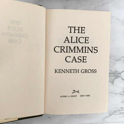 The Alice Crimmins Case by Kenneth Gross [BOOK CLUB EDITION / 1975]