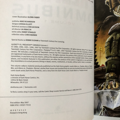 Aliens VS Predator Omnibus [VOLUME 1] - Bookshop Apocalypse