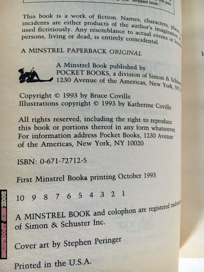Aliens Ate My Homework by Bruce Coville [1993 PAPERBACK] - Bookshop Apocalypse