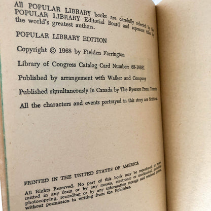 A Little Game by Fielden Farrington [1968 PAPERBACK]