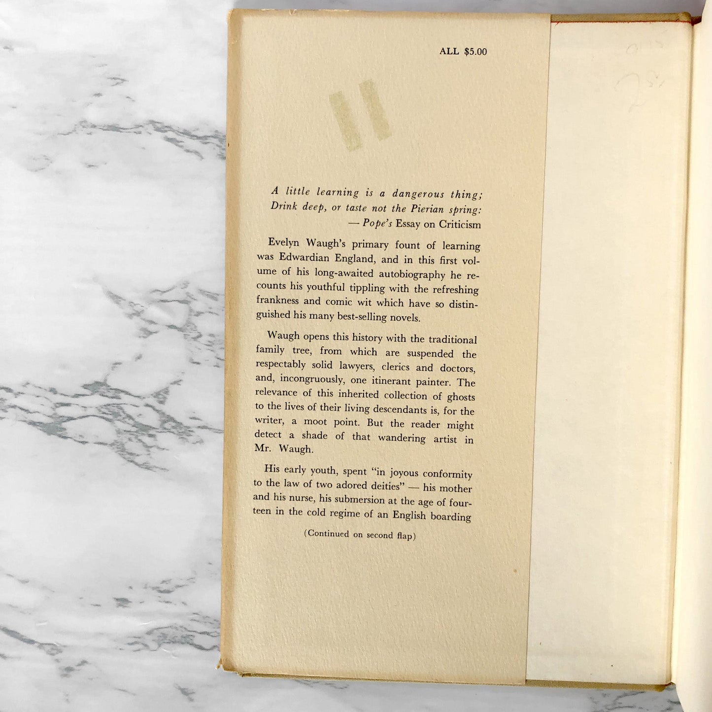 A Little Learning: An Autobiography by Evelyn Waugh [FIRST EDITION • FIRST PRINTING] 1964