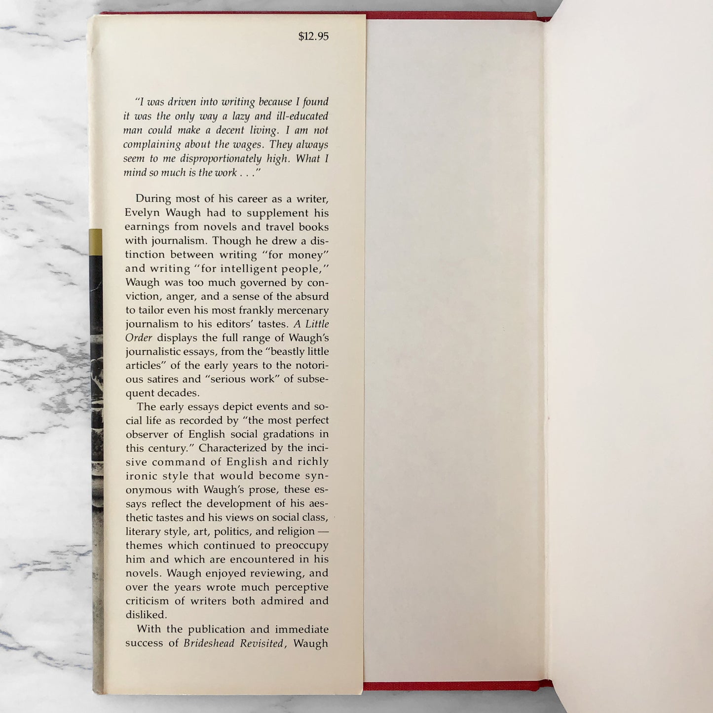 A Little Order: Selected Journalism by Evelyn Waugh [FIRST EDITION / FIRST PRINTING]