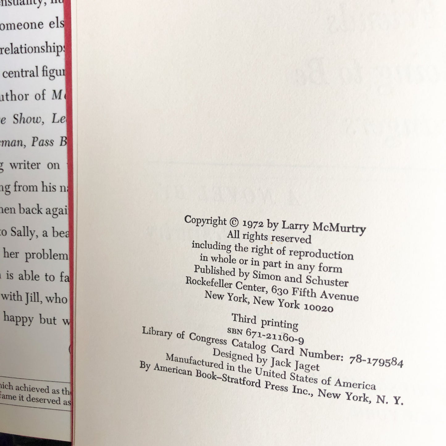 All My Friends are Going to Be Strangers by Larry McMurtry [FIRST EDITION / 1972] - Bookshop Apocalypse