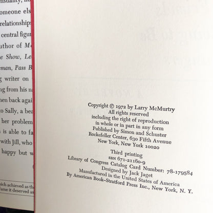 All My Friends are Going to Be Strangers by Larry McMurtry [FIRST EDITION / 1972] - Bookshop Apocalypse