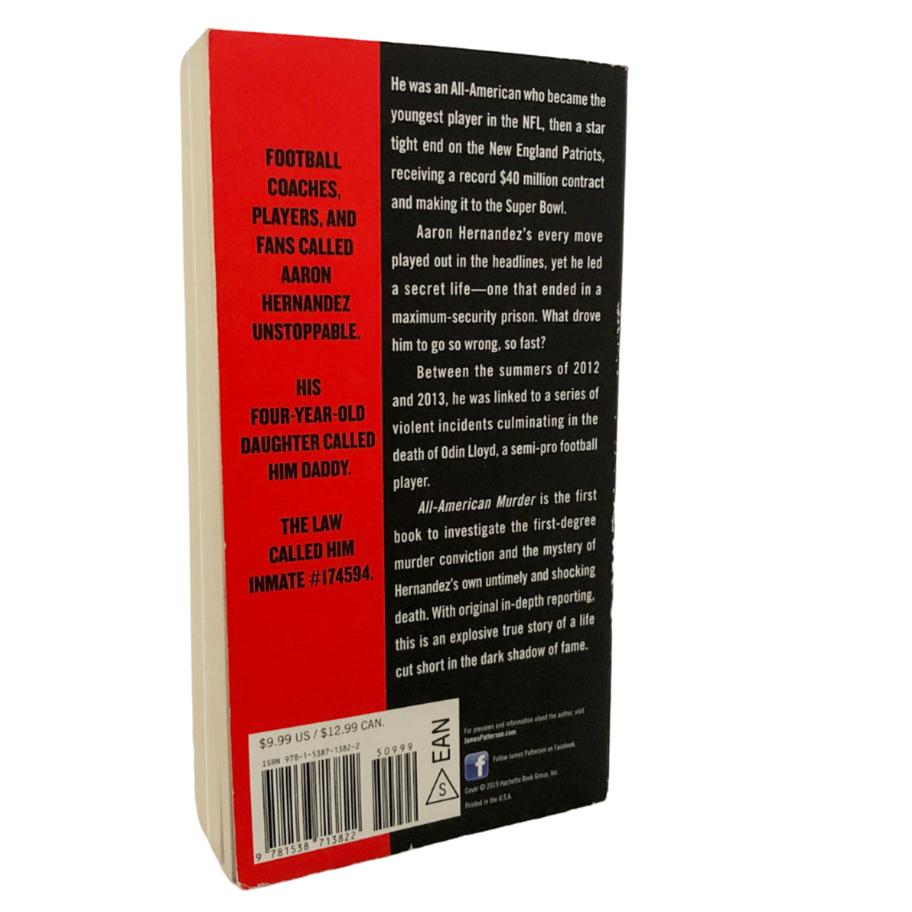 All American Murder: The Rise & Fall of Aaron Hernandez by James Patterson [PAPERBACK]