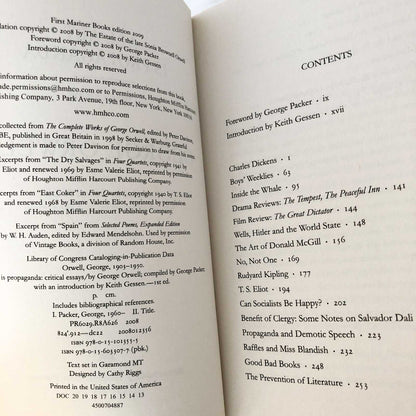 All Art is Propaganda: Critical Essays by George Orwell [TRADE PAPERBACK]