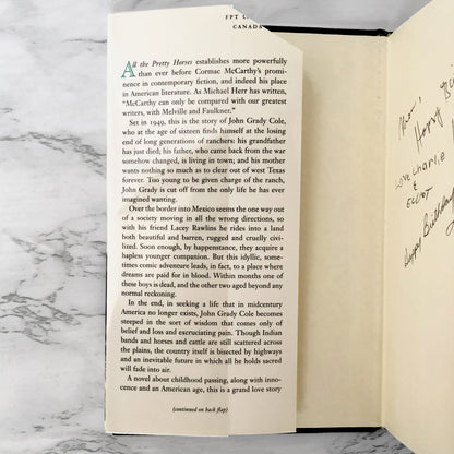 All the Pretty Horses by Cormac Mccarthy [FIRST EDITION • 5th PRINTING] 1992