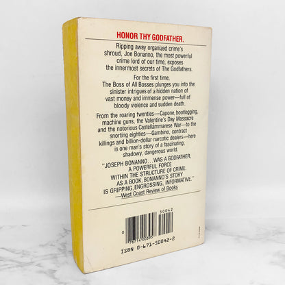 A Man of Honor: The Autobiography of Joseph Bonanno [FIRST PAPERBACK PRINTING] 1984