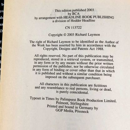 Amara by Richard Laymon [2003 U.K. HARDCOVER]