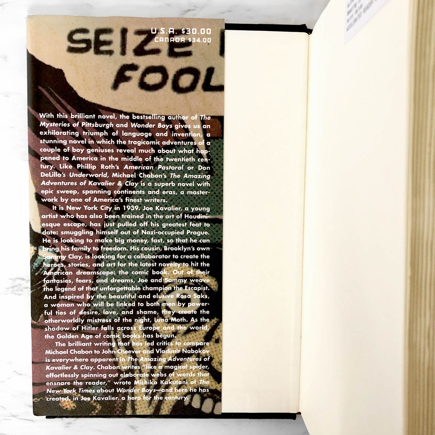 The Amazing Adventures of Kavalier & Clay by Michael Chabon [FIRST EDITION]