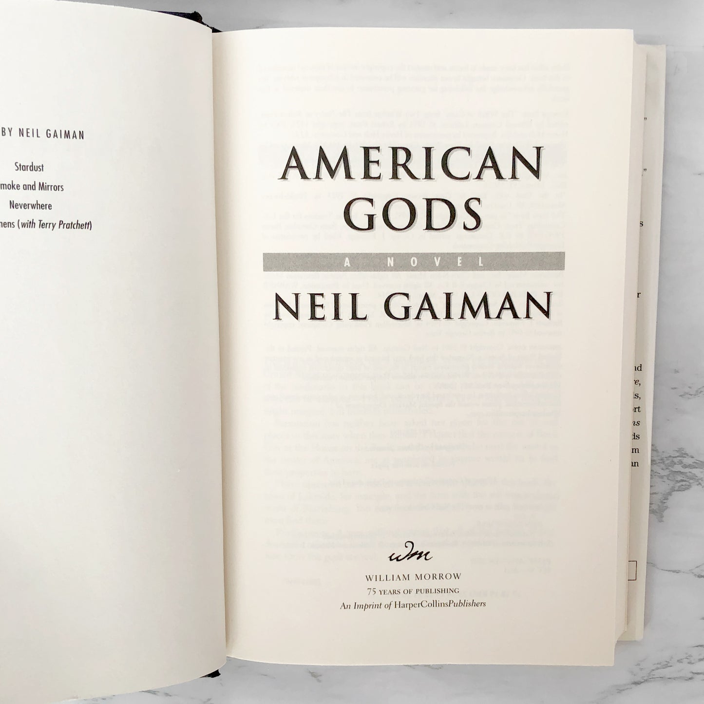 American Gods by Neil Gaiman [FIRST EDITION] 2001