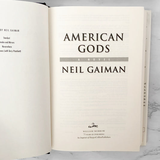 American Gods by Neil Gaiman [FIRST EDITION] 2001