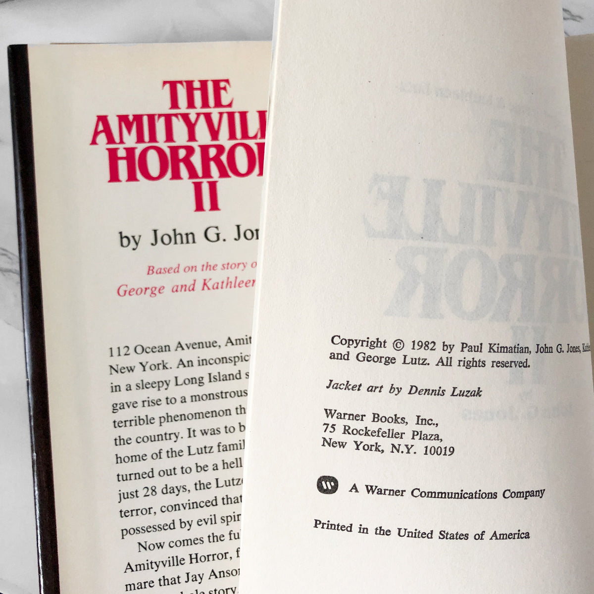The Amityville Horror II by John G. Jones [BOOK CLUB HARDCOVER / 1982] - Bookshop Apocalypse