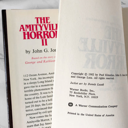 The Amityville Horror II by John G. Jones [BOOK CLUB HARDCOVER / 1982] - Bookshop Apocalypse