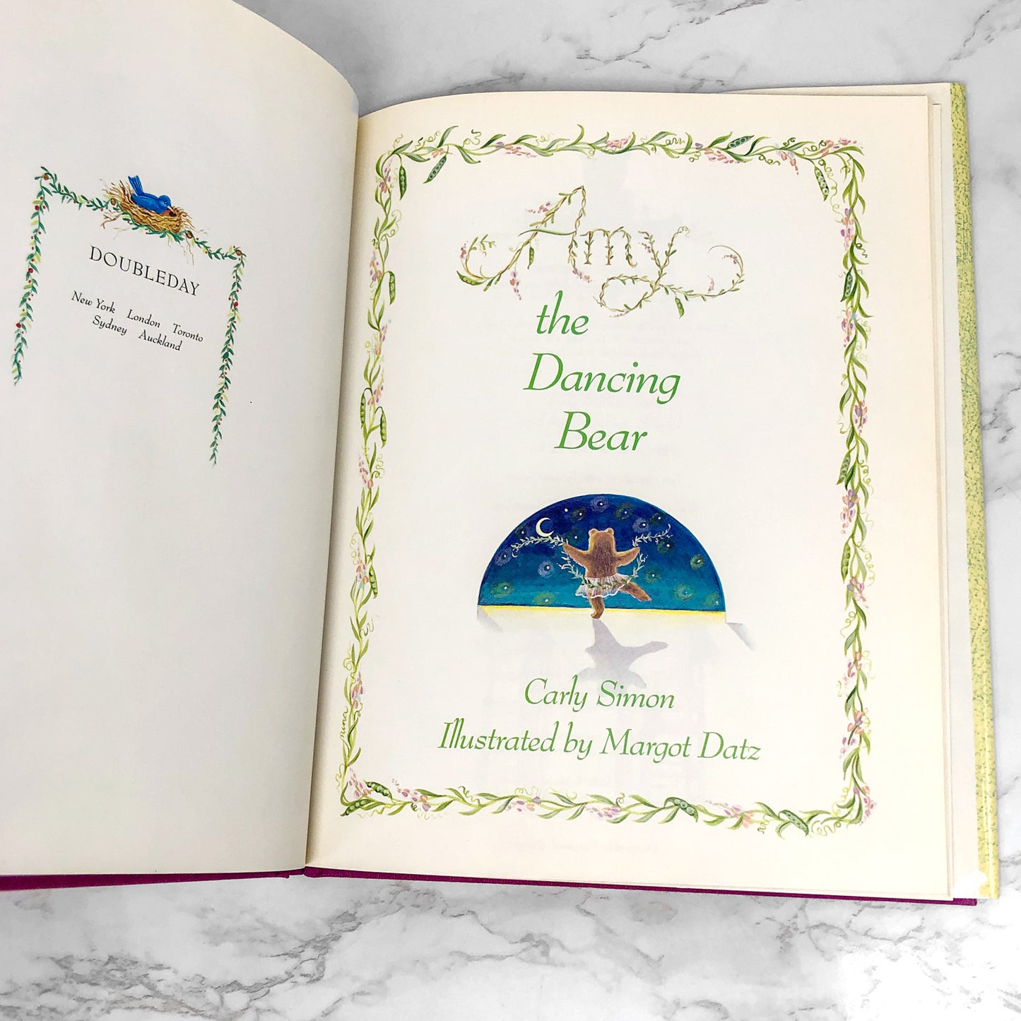 Amy the Dancing Bear by Carly Simon & Margot Datz [FIRST EDITION • FIRST PRINTING] 1989
