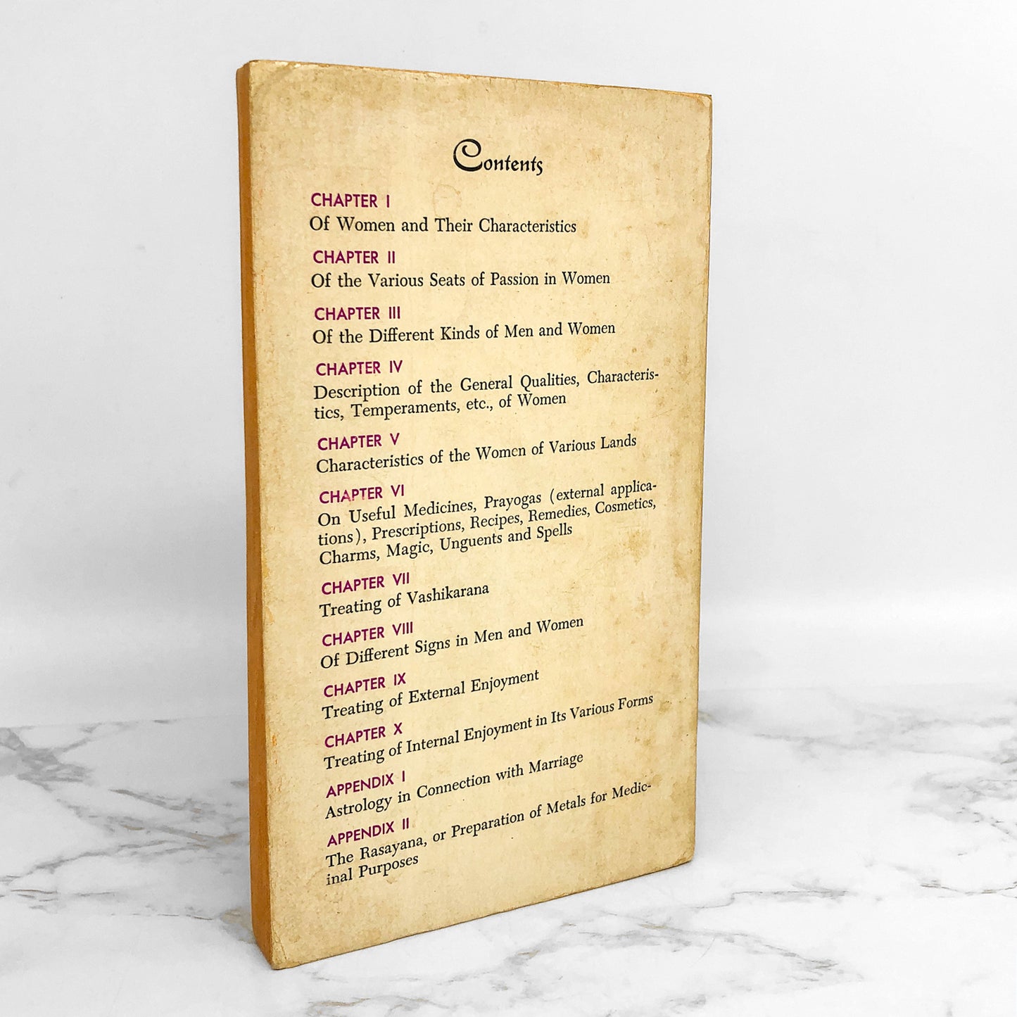 The Ananga Ranga or The Hindu Art of Love of Kalyana Maffa [1964 PAPERBACK]