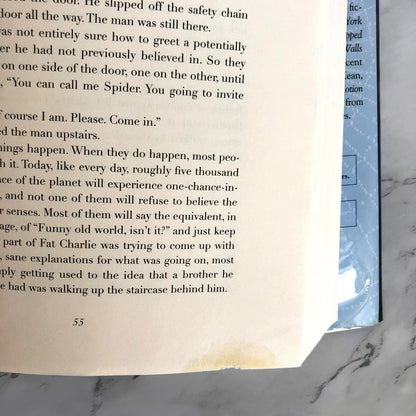 Anansi Boys by Neil Gaiman [FIRST EDITION • FIRST PRINTING] 2005 • William Morrow