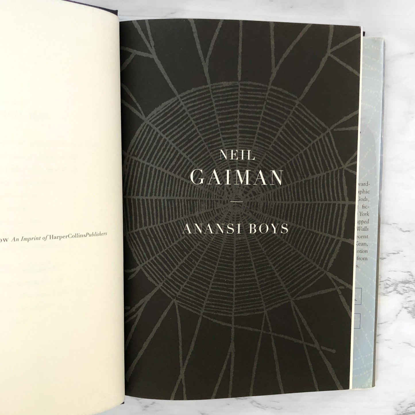 Anansi Boys by Neil Gaiman [FIRST EDITION • FIRST PRINTING] 2005 • William Morrow