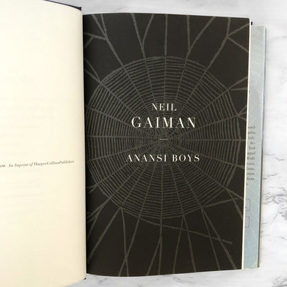 Anansi Boys by Neil Gaiman [FIRST EDITION • FIRST PRINTING] 2005 • William Morrow