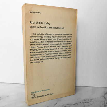 Anarchism Today by David E. Apter & James Joll [1972 PAPERBACK] - Bookshop Apocalypse