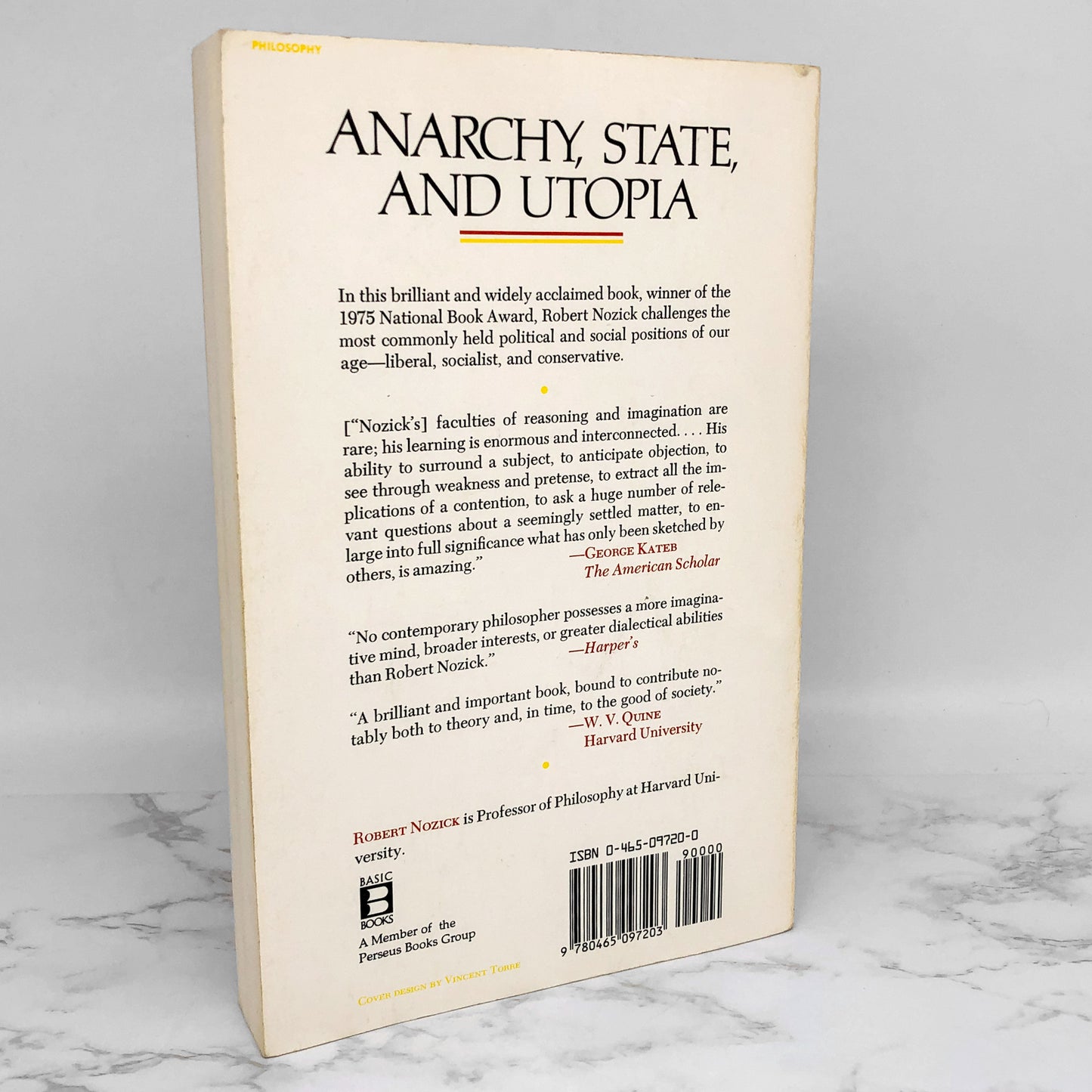 Anarchy, State and Utopia by Robert Nozick [TRADE PAPERBACK] 1974