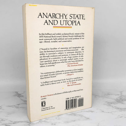 Anarchy, State and Utopia by Robert Nozick [TRADE PAPERBACK] 1974