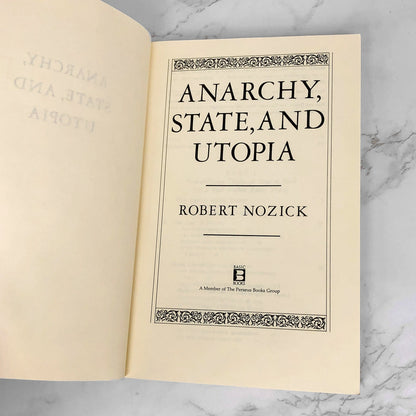 Anarchy, State and Utopia by Robert Nozick [TRADE PAPERBACK] 1974