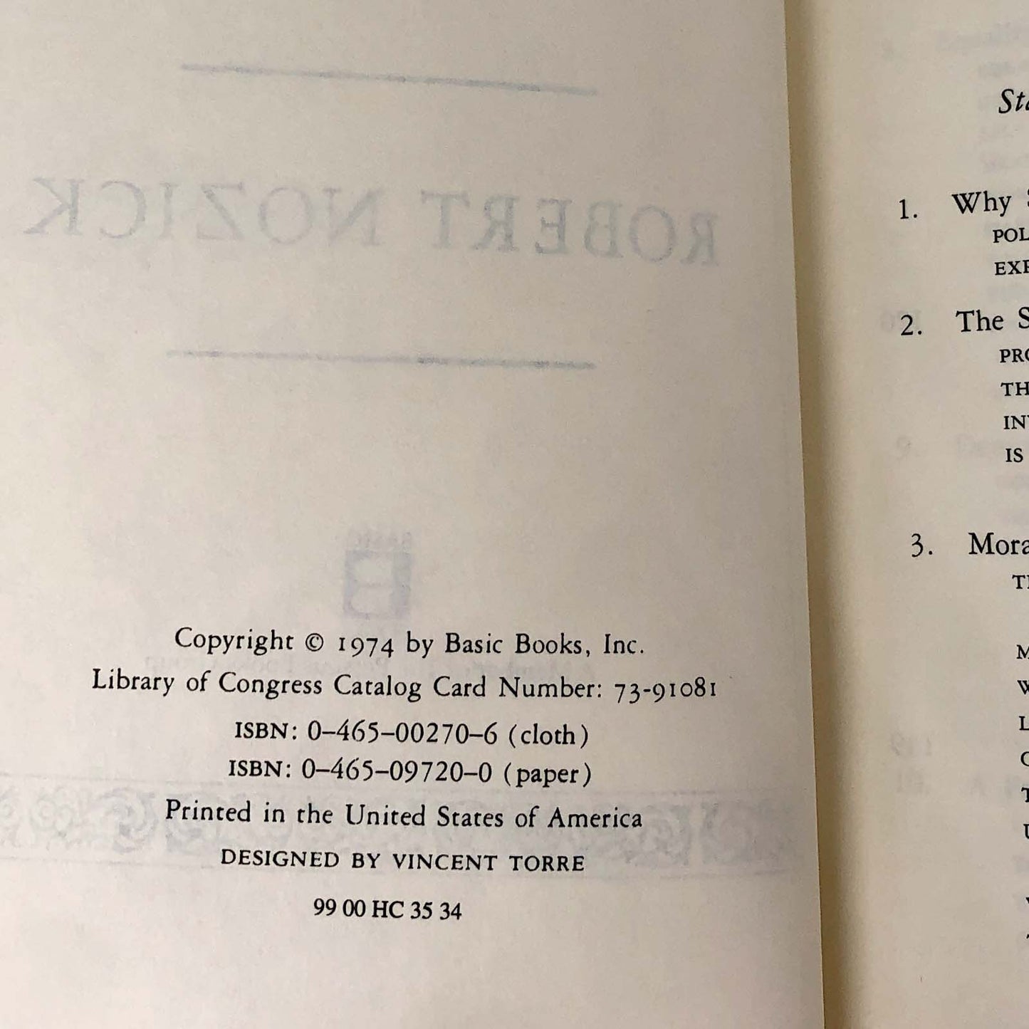 Anarchy, State and Utopia by Robert Nozick [TRADE PAPERBACK] 1974