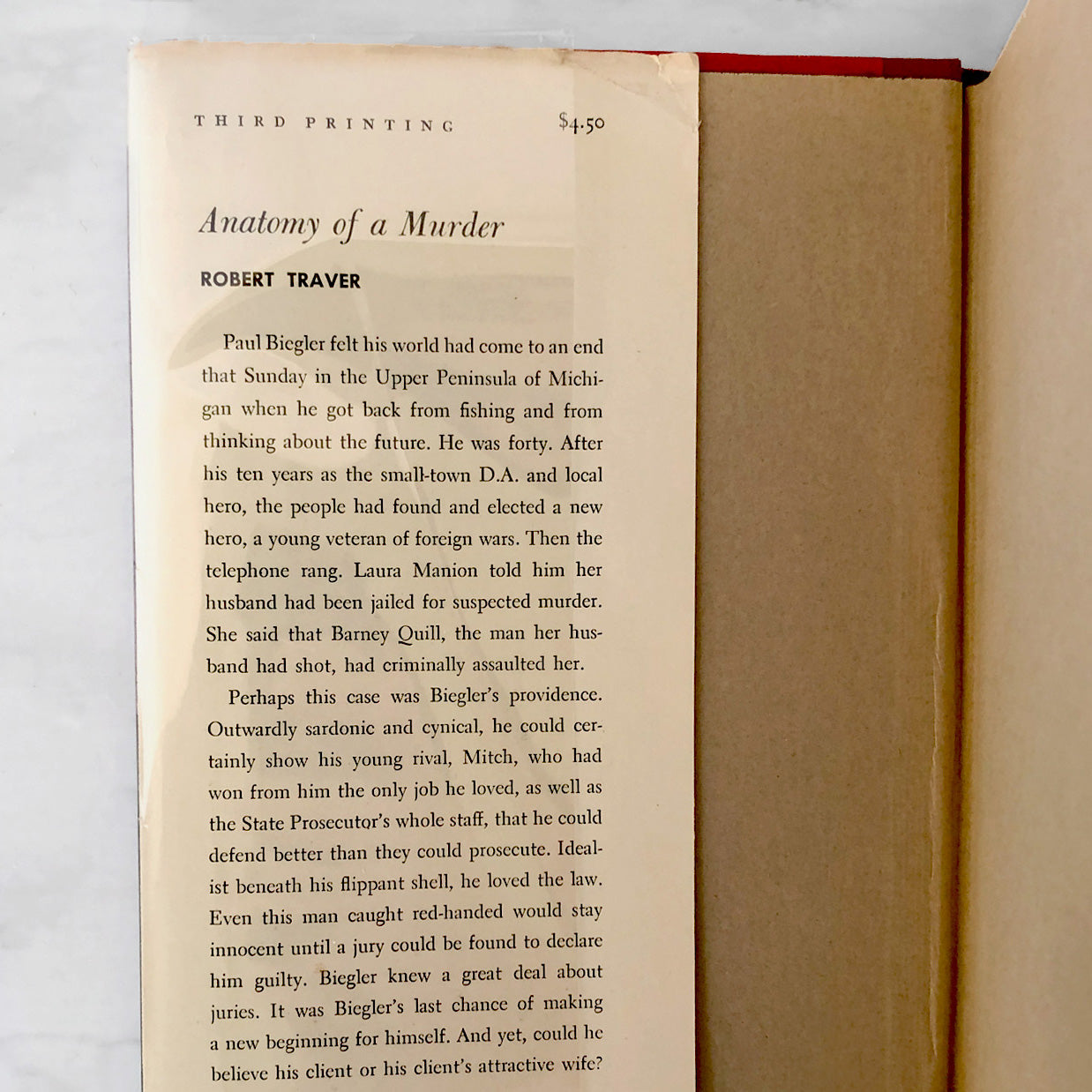 Anatomy of a Murder by Robert Traver [FIRST EDITION] 1958 • St. Martin's Press