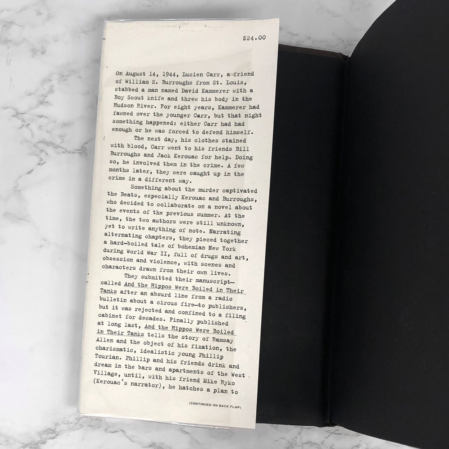 And the Hippos Were Boiled in Their Tanks by William S. Burroughs & Jack Kerouac [FIRST EDITION / FIRST PRINTING]