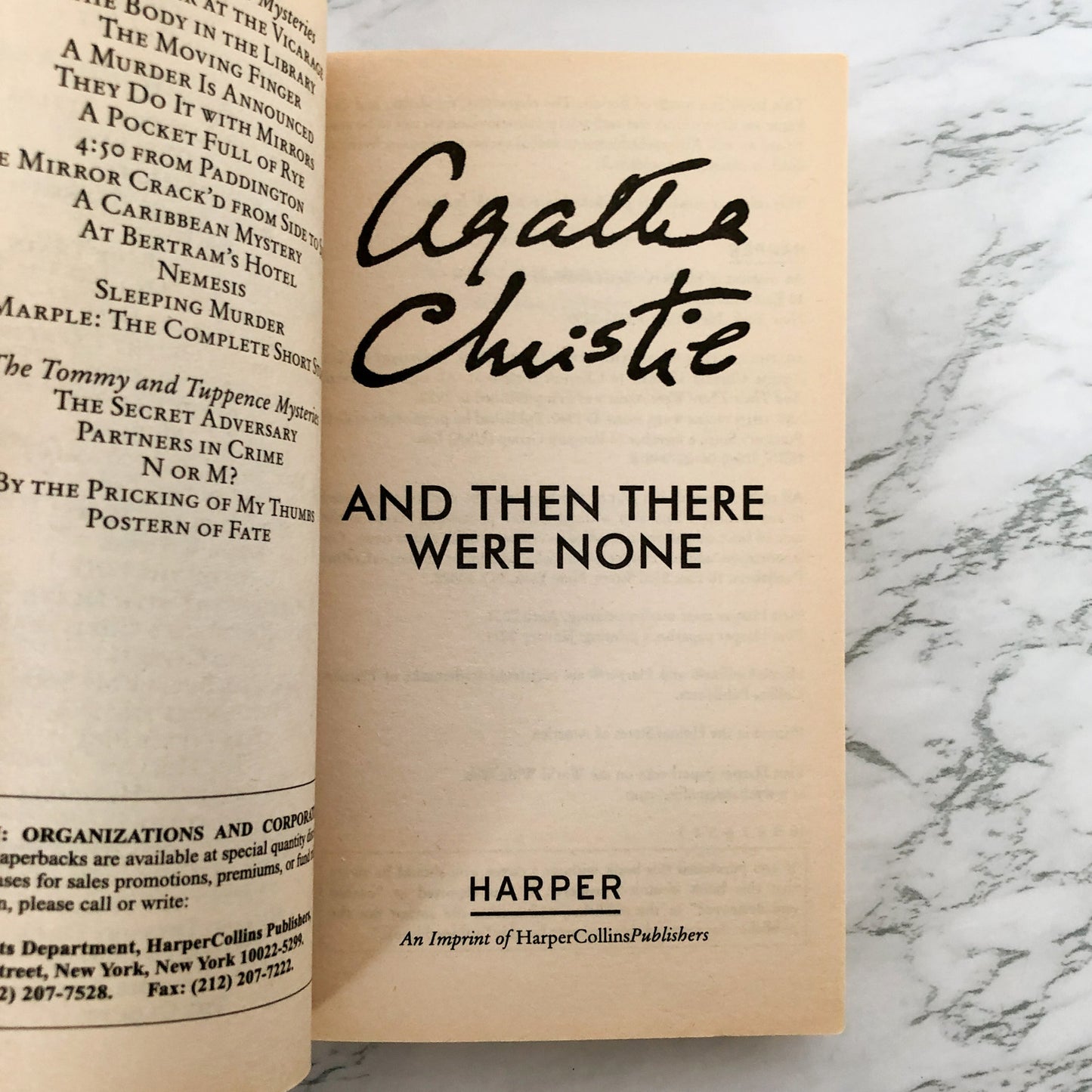 And Then There Were None by Agatha Christie [2011 PAPERBACK]