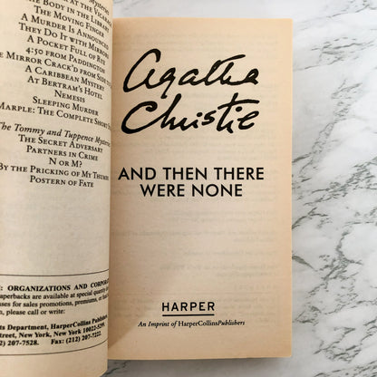 And Then There Were None by Agatha Christie [2011 PAPERBACK]