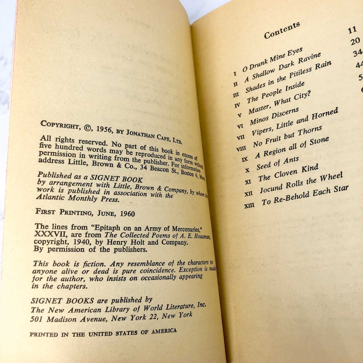 And The Rain My Drink by Han Suyin [FIRST PAPERBACK PRINTING] 1960