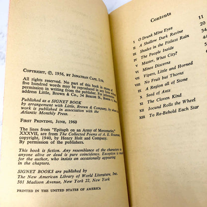 And The Rain My Drink by Han Suyin [FIRST PAPERBACK PRINTING] 1960