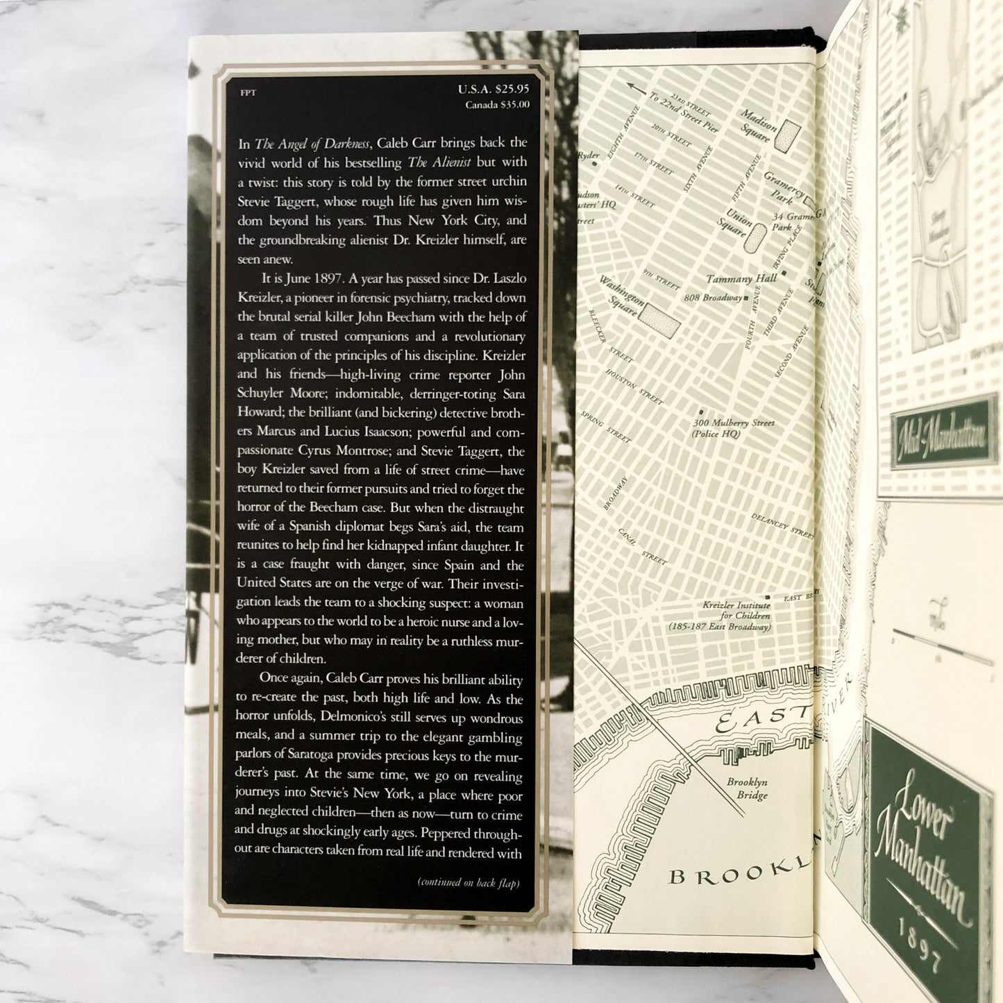 The Angel of Darkness [Alienist #2] by Caleb Carr [FIRST EDITION • FIRST PRINTING] 1997