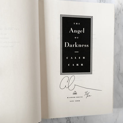 The Angel of Darkness [Alienist #2] by Caleb Carr SIGNED! [FIRST EDITION] 1997