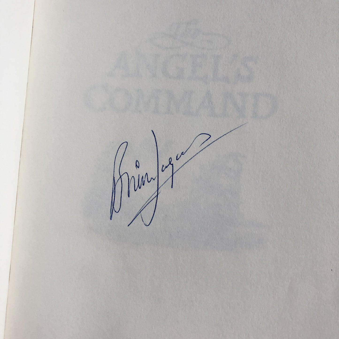 The Angel's Command by Brian Jacques SIGNED! [FIRST EDITION] - Bookshop Apocalypse