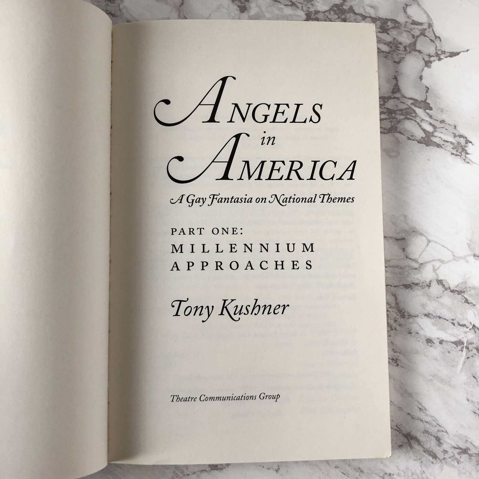 Angels in America Part One: Millennium Approaches by Tony Kushner [FIRST EDITION] - Bookshop Apocalypse