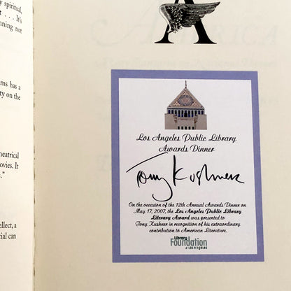 Angels in America by Tony Kushner SIGNED! [FIRST COMPLETE EDITION] 2003