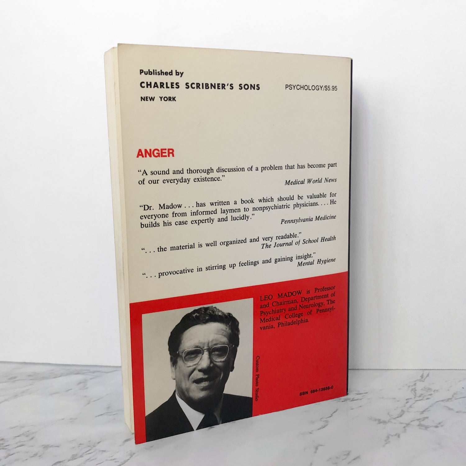 Anger: How to Recognize & Cope With It by Leo Madow [1972 TRADE PAPERBACK] - Bookshop Apocalypse