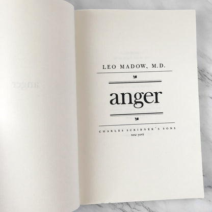 Anger: How to Recognize & Cope With It by Leo Madow [1972 TRADE PAPERBACK] - Bookshop Apocalypse