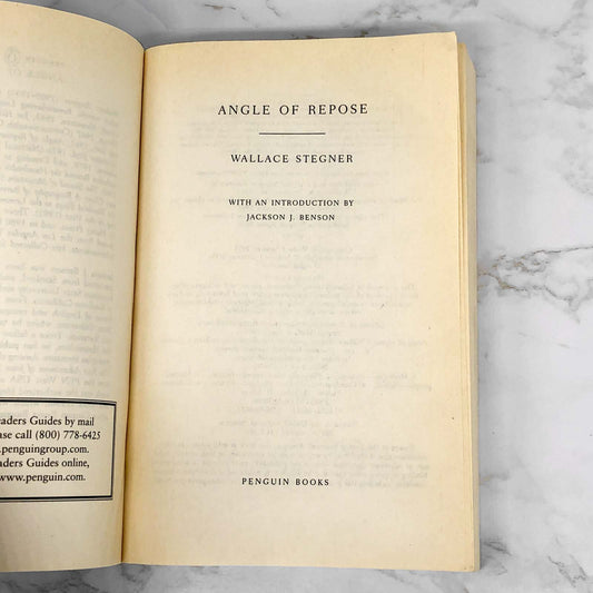 Angle of Repose by Wallace Stegner [2000 ❧ PENGUIN CLASSICS PAPERBACK]