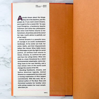 Animal Dreams by Barbara Kingsolver [FIRST EDITION / 1990]