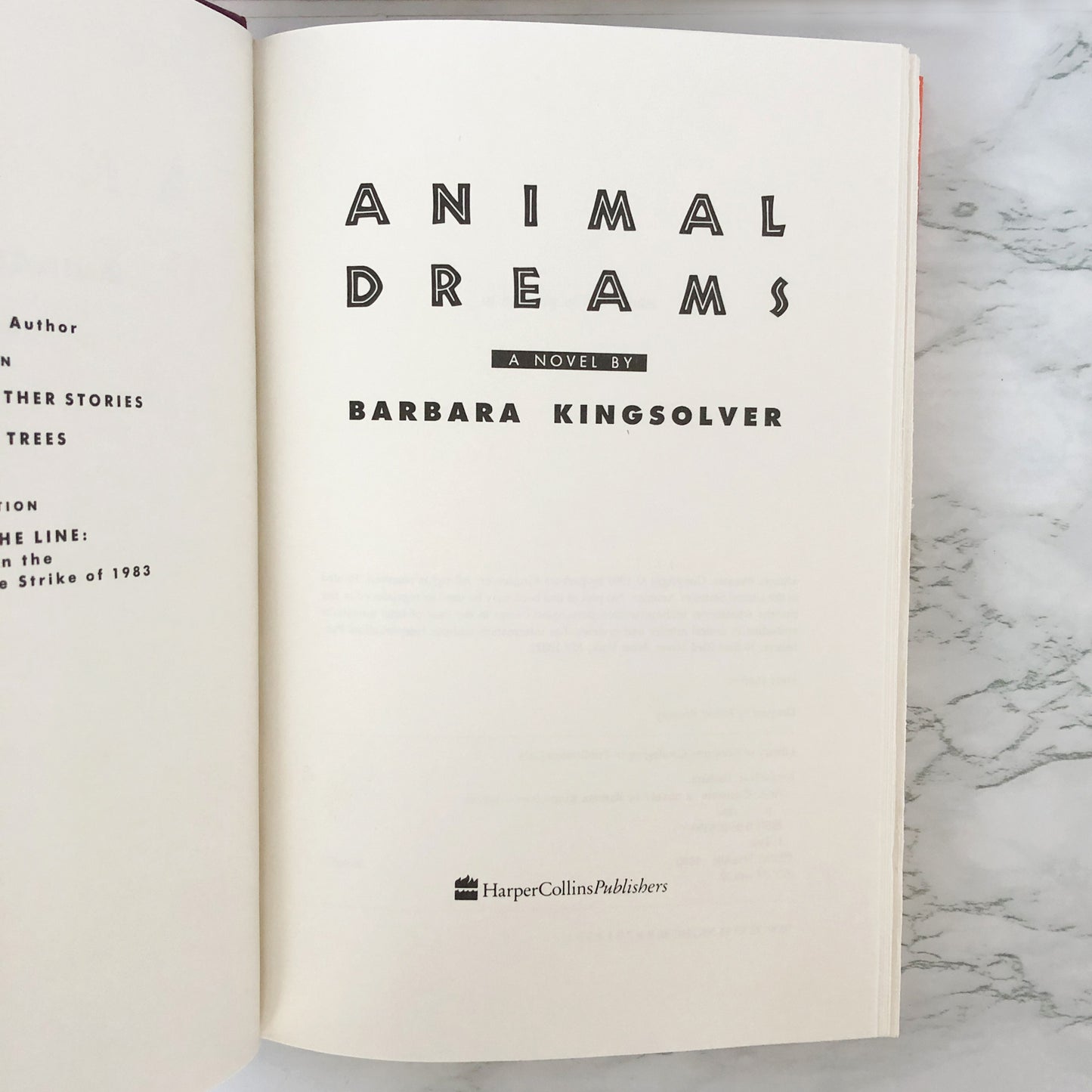 Animal Dreams by Barbara Kingsolver [FIRST EDITION / 1990]