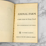 Animal Farm by George Orwell [1963 PAPERBACK] 15th Printing