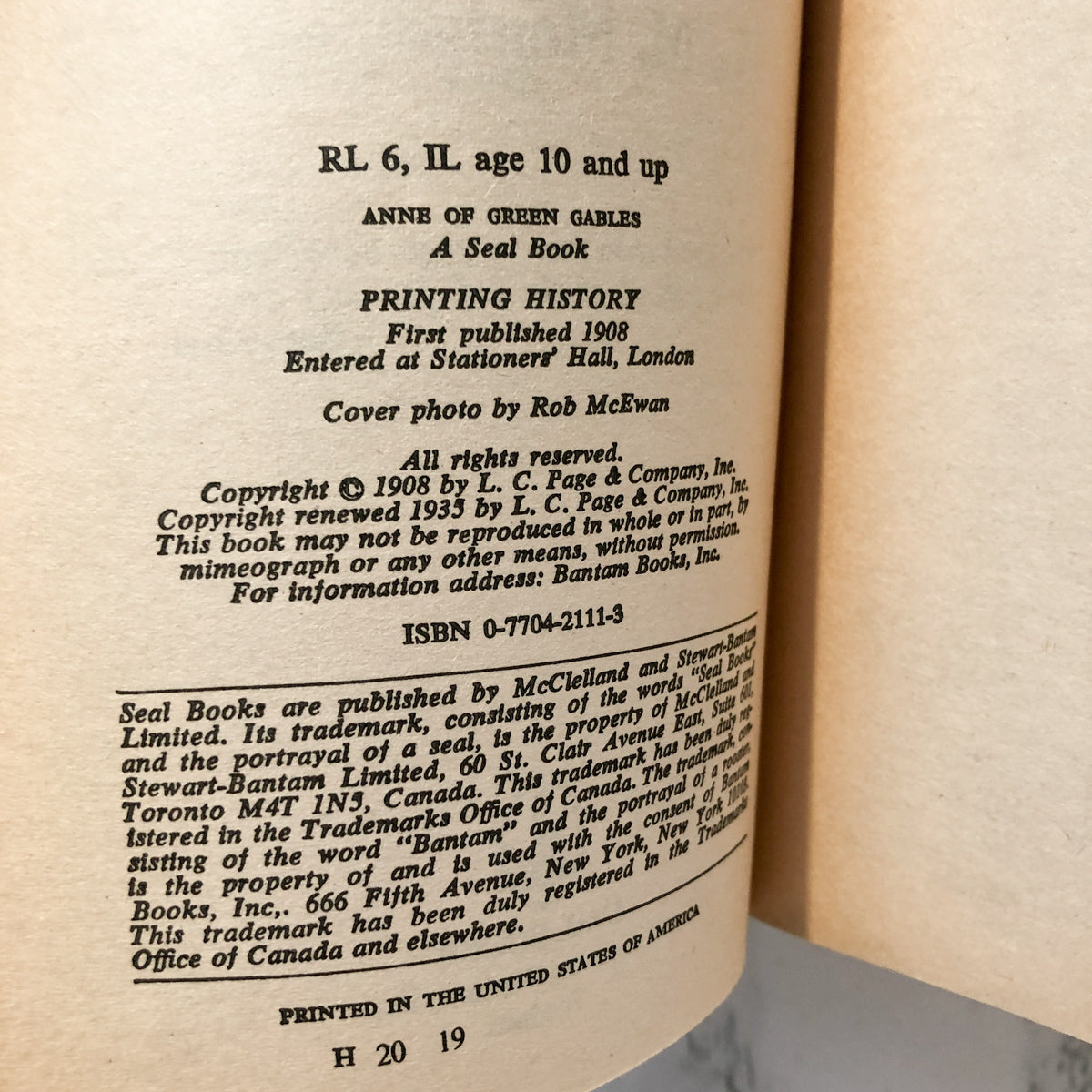 Anne of Green Gables by L.M. Montgomery [1985 MOVIE TIE-IN PAPERBACK] - Bookshop Apocalypse