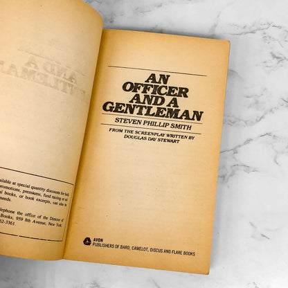 An Officer and a Gentleman by Steven Phillip Smith [MOVIE TIE-IN PAPERBACK] 1982