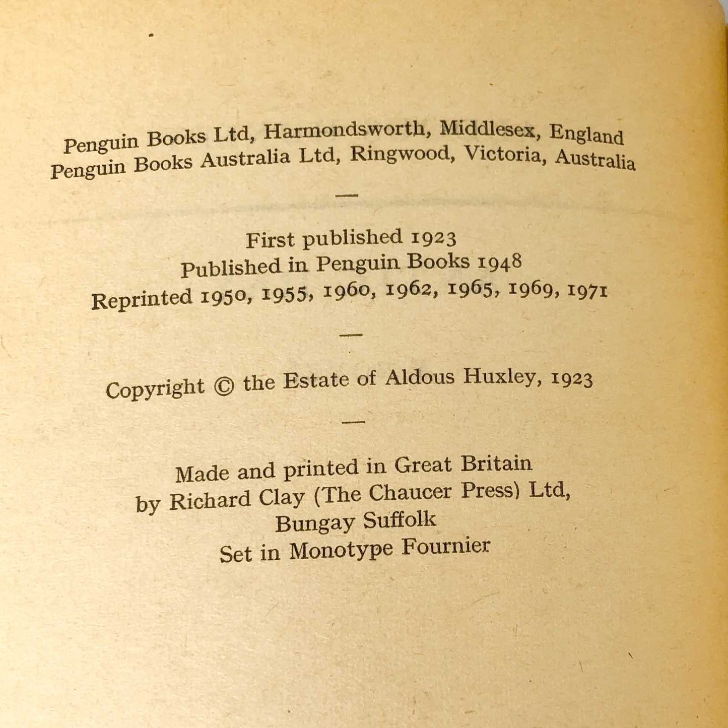 Antic Hay by Aldous Huxley [1971 U.K. PAPERBACK]