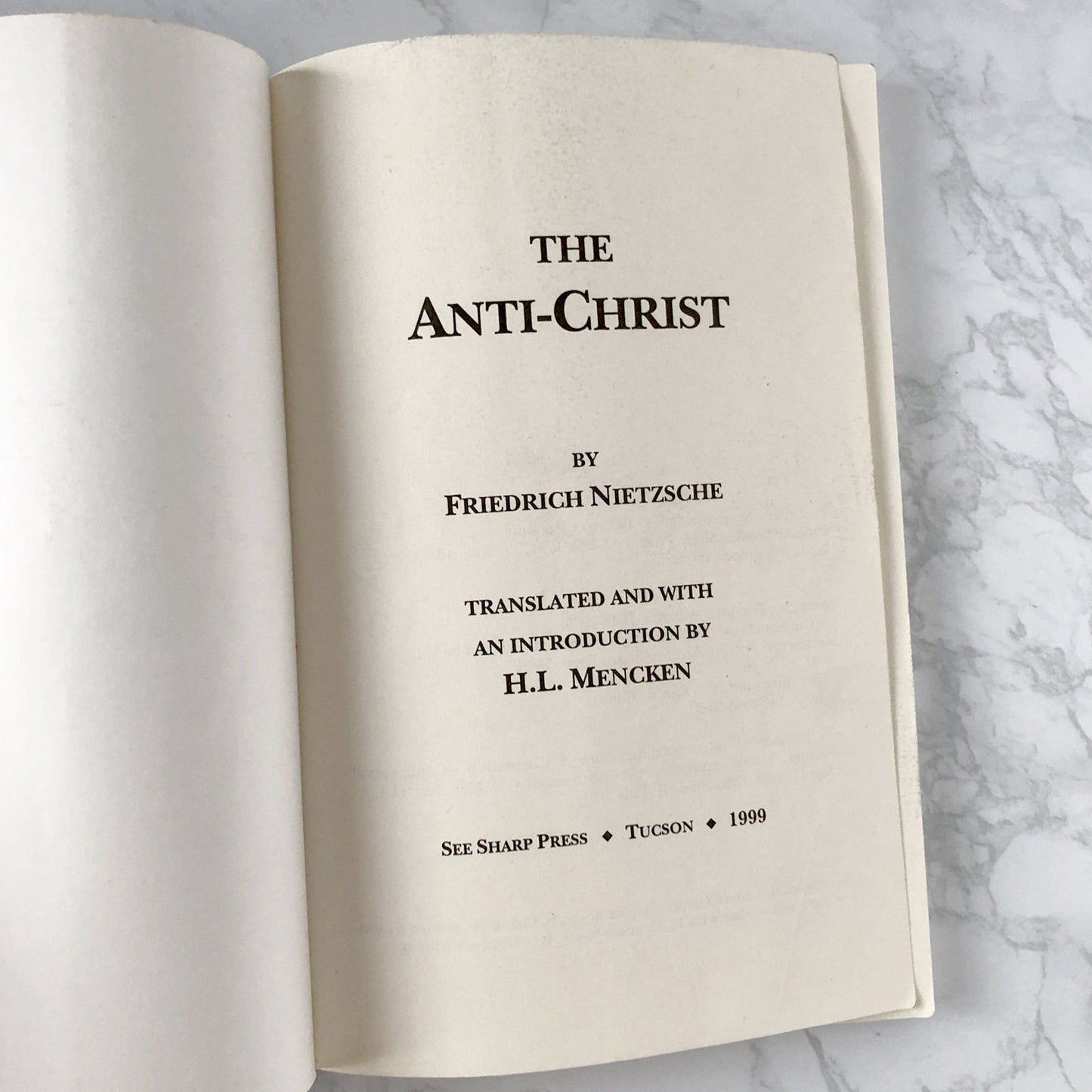 The Anti-Christ by Friedrich Nietzsche [TRADE PAPERBACK / 1999]